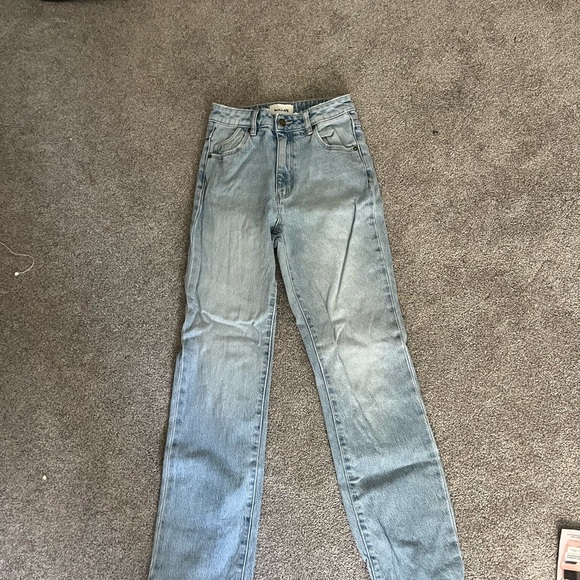 Rollas Original High Rise Straight Jeans - Picture 2 of 5